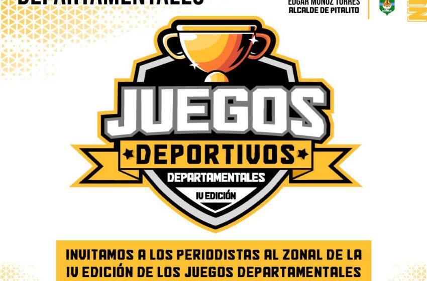  Los juegos deportivos departamentales entran en acción a partir de hoy ..